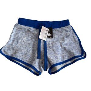 Red Fox brand shorts blue white burnout blue trim drawstring waist retro